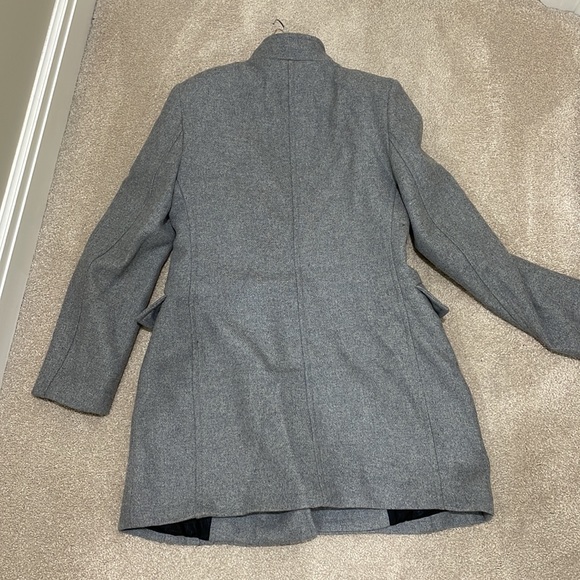 Zara gray military-esque pea coat - Picture 4 of 5